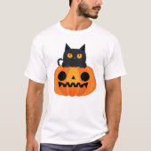 Halloween Schattige Cartoon Vrienden, Zwart Baby C T-shirt (Voorkant)