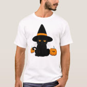 Halloween Schattige Cartoon Vrienden, Zwart Baby C T-shirt (Voorkant)