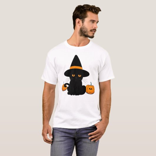 Halloween Schattige Cartoon Vrienden, Zwart Baby C T-shirt (Voorkant volledig)
