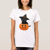 Halloween Schattige Cartoon Vrienden, Zwart Baby C T-shirt (Voorkant)
