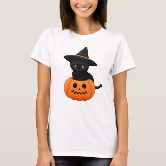 Halloween Schattige Cartoon Vrienden, Zwart Baby C T-shirt (Voorkant)