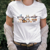 Halloween Schattige Cats Ghost Pumpkin Spooky Autu T-shirt