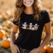 Halloween Schattige Cats Ghost Pumpkin Spooky Autu T-shirt