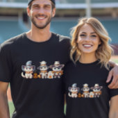 Halloween Schattige Cats Ghost Pumpkin Spooky Autu T-shirt