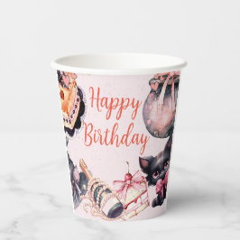 Halloween schattige coquette Verjaardagsfeestje Papieren Bekers