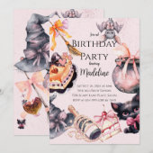 Halloween schattige coquette Verjaardagsfeestje Ui Kaart (Voorkant / Achterkant)