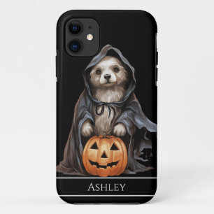 Halloween Schattige Dog Ghost gepersonaliseerd Case-Mate iPhone Case