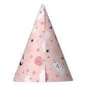 Halloween Schattige Dusty Pink Ghost Feesthoedjes (Achterkant)