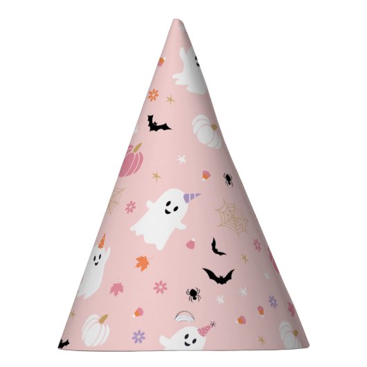 Halloween Schattige Dusty Pink Ghost Feesthoedjes (Rechts)