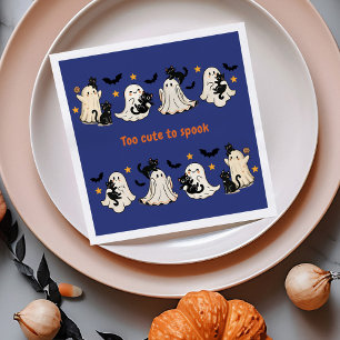 Halloween Schattige Funny Spooky Ghost Cat - Herfs Servet