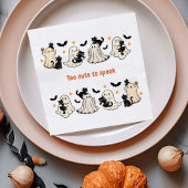 Halloween Schattige Funny Spooky Ghost Cat - Herfs Servet
