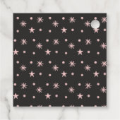 Halloween Schattige Geesten Bat Zwart Roze Illustr Bedankjes Labels (Achterkant)