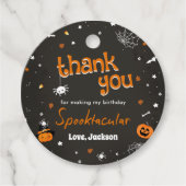 Halloween Schattige Ghost 1st Birthday Spooktacula Bedankjes Labels (Voorkant)