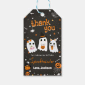 Halloween Schattige Ghost 1st Birthday Spooktacula Cadeaulabel (Voorkant)