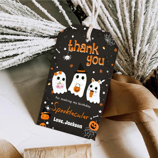 Halloween Schattige Ghost 1st Birthday Spooktacula Cadeaulabel