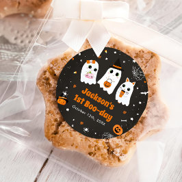 Halloween Schattige Ghost 1st Birthday Spooktacula Ronde Sticker