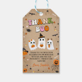 Halloween Schattige Ghost Baby shower Cadeaulabel (Voorkant)