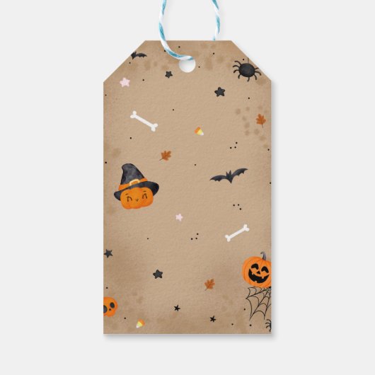 Halloween Schattige Ghost Baby shower Cadeaulabel (Achterkant)
