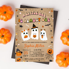 Halloween Schattige Ghost Baby shower Kaart