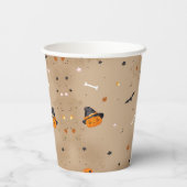 Halloween Schattige Ghost Baby shower Papieren Bekers (Achterkant)