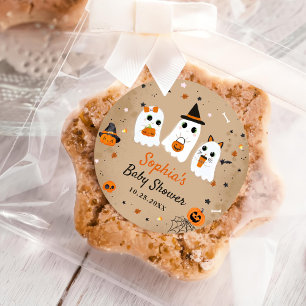 Halloween Schattige Ghost Baby shower Ronde Sticker