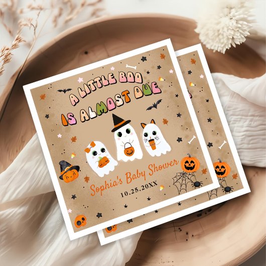 Halloween Schattige Ghost Baby shower Servet