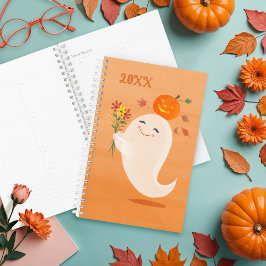 Halloween Schattige Ghost & Flowers Planner