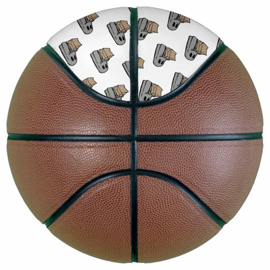 Halloween, Schattige Ghost Grey, Trick or treat, B Basketbal (Rechts)