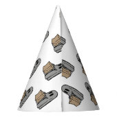 Halloween, Schattige Ghost Grey, Trick or treat, B Feesthoedjes (Achterkant)