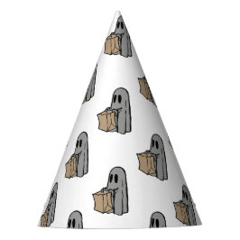 Halloween, Schattige Ghost Grey, Trick or treat, B Feesthoedjes