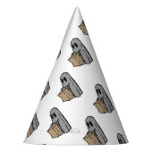 Halloween, Schattige Ghost Grey, Trick or treat, B Feesthoedjes (Links)