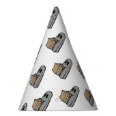 Halloween, Schattige Ghost Grey, Trick or treat, B Feesthoedjes (Rechts)