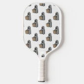 Halloween, Schattige Ghost Grey, Trick or treat, B Pickleball Paddle (Achterkant)