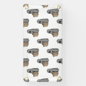 Halloween, Schattige Ghost Grey, Trick or treat, B Spandoek (Verticaal)