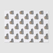 Halloween, Schattige Ghost Grey, Trick or treat, B Tissuepapier (Voorkant)