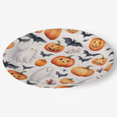 Halloween Schattige Ghost Pumpkin Party Bord (Gekanteld)