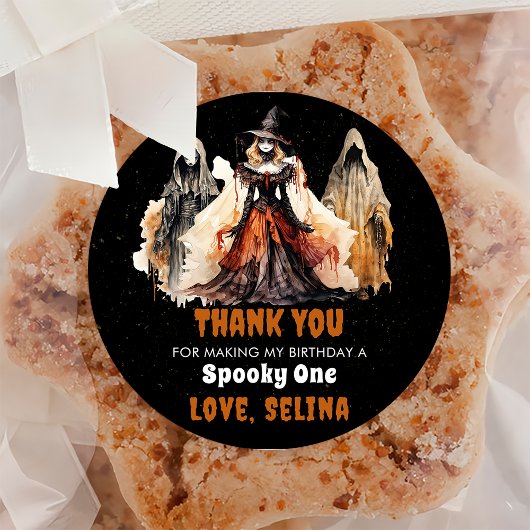 Halloween Schattige Ghost Verjaardagsfeest Ronde Sticker