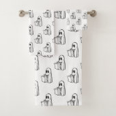 Halloween, Schattige Ghost White, Trick or treat, Bad Handdoek (Insitu)