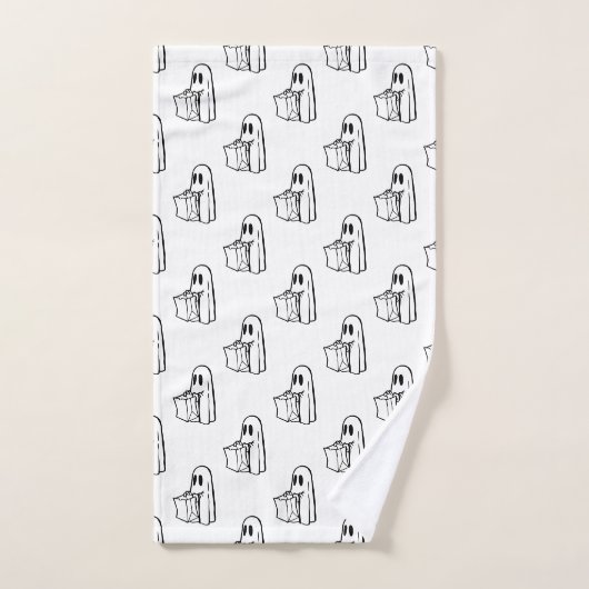 Halloween, Schattige Ghost White, Trick or treat, Bad Handdoek (Handdoek)