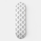 Halloween, Schattige Ghost White, Trick or treat,  Persoonlijk Skateboard (Voorkant)