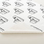 Halloween, Schattige Ghost White, Trick or treat,  Sherpa Deken (3/4)