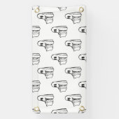 Halloween, Schattige Ghost White, Trick or treat,  Spandoek (Verticaal)