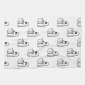 Halloween, Schattige Ghost White, Trick or treat,  Theedoek (Horizontaal)