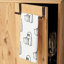 Halloween, Schattige Ghost White, Trick or treat,  Theedoek