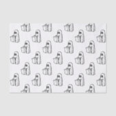 Halloween, Schattige Ghost White, Trick or treat, Tissuepapier (Voorkant)