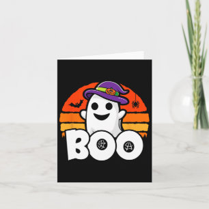 Halloween - Schattige Ghost Witch - Boo - Funny Ha Kaart