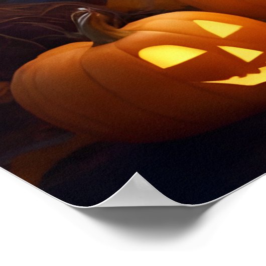 Halloween Schattige Ghosts Poster (Hoek)