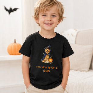 Halloween Schattige Gouden Retriever Tovenaar Spre