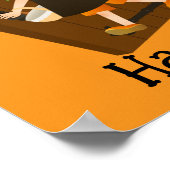 Halloween Schattige Grappig Whimsical Witch Girl S Poster (Hoek)