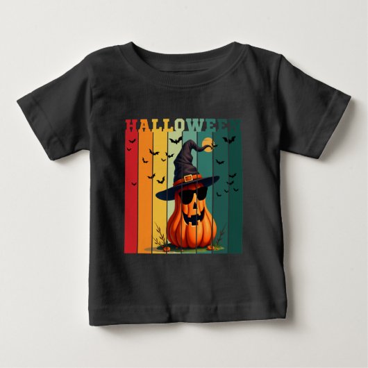 Halloween schattige grappige pompoen vintage herfs (Voorkant)